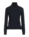 Gran Sasso Woman Turtleneck Midnight Blue Size 8 Virgin Wool