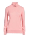 Gran Sasso Woman Turtleneck Pink Size 10 Virgin Wool, Viscose, Cashmere