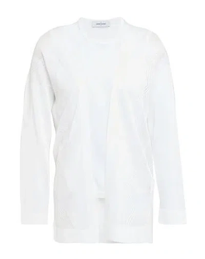 Gran Sasso Woman Twin Set White Size 10 Viscose, Polyester