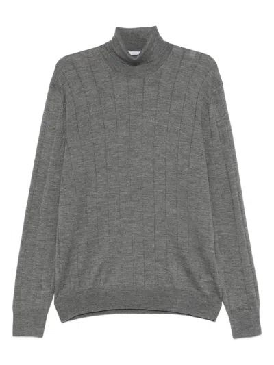 Gran Sasso Wool-blend Sweater In Gray