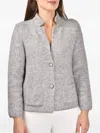 Gran Sasso Wool Buttoned Jacket In Gray