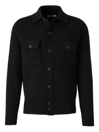 Gran Sasso Wool Cardigan In Black