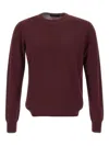 Gran Sasso Man Sweater Burgundy Size 46 Virgin Wool In Burgundy