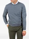 Gran Sasso Wool Crew-neck Sweater In Blue