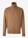 Gran Sasso Zip-up Cardigan In Brown