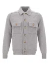 Gran Sasso Wool Patch-pocket Jacket In Gray
