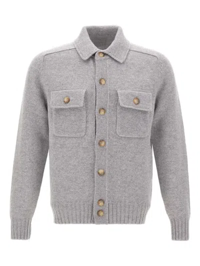 Gran Sasso Wool Patch-pocket Jacket In Gray