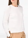 Gran Sasso Wool Round-neck Jumper In White