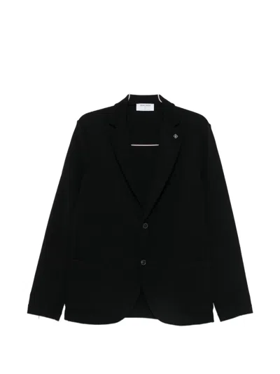 Gran Sasso Wool Single-breasted Blazer In Transparent