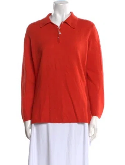 Pre-owned Gran Sasso Wool Sweater In Orange