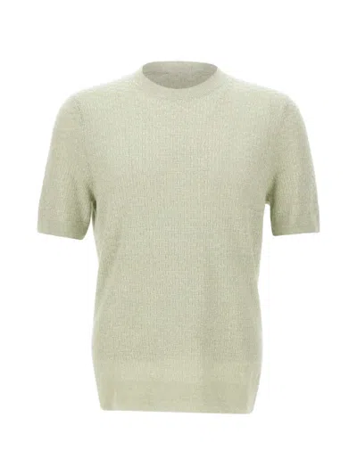 Gran Sasso Woven-knit T-shirt In Green