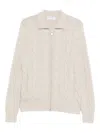 Gran Sasso X Casa Frumoasa Cable-knit Cardigan In Neutral