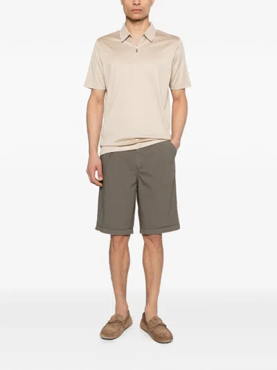 Gran Sasso Zip Polo Shirt In Multi