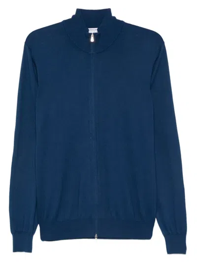 Gran Sasso Zip-up Cardigan In Blue