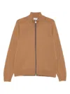 Gran Sasso Zip-up Cardigan In Brown