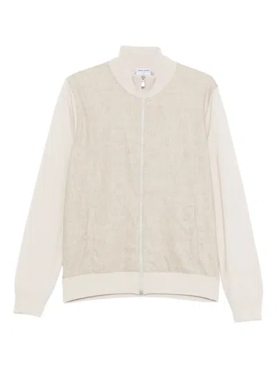 Gran Sasso Zip-up Cardigan In Neutral