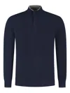 Gran Sasso Zip-up Jumper In Blue