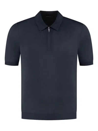 Gran Sasso Zip-up Polo Shirt