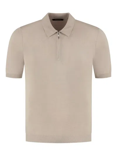 Gran Sasso Zip-up Polo Shirt