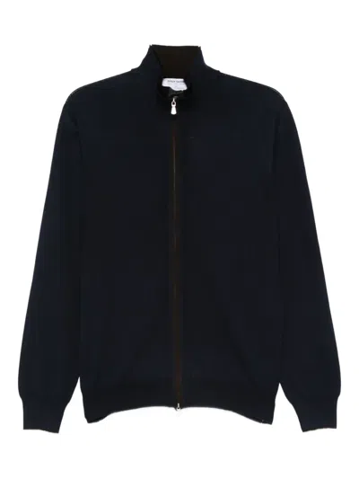 Gran Sasso Cardigan Mit Reissverschluss In Blue