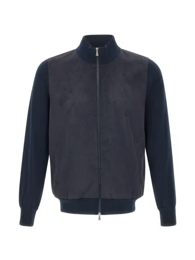 Gran Sasso Zip-fastening Jacket In Blue