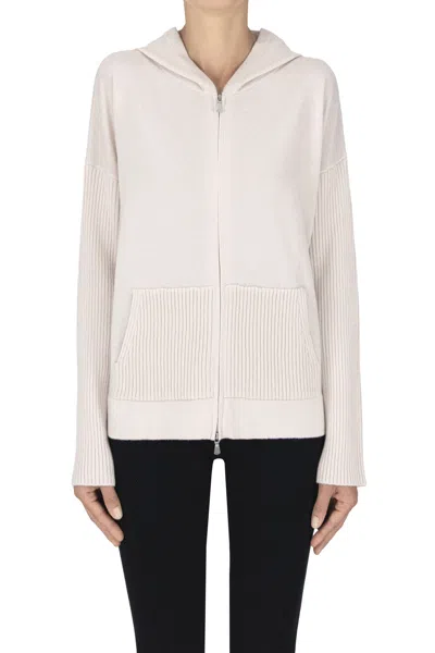 Gran Sasso Zippered Cardigan In Beige