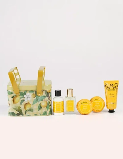 Granado Citrus Brasilis Picnic Basket Set In Transparent