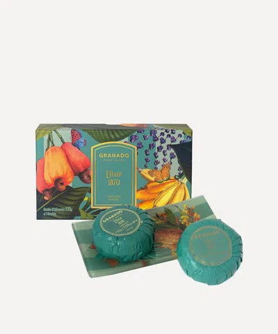 Granado Elixir 1870 Bar Soap Duo Kit With Glass Tray
