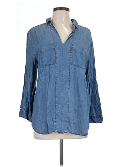 Pre-owned Grand & Greene 3/4 Sleeve T-shirt In Blue
