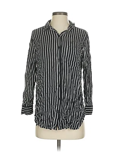 Pre-owned Grand & Greene Long Sleeve Button Down Shirt In Black