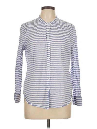 Pre-owned Grand & Greene Long Sleeve Button Down Shirt In Blue