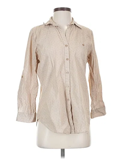Pre-owned Grand & Greene Long Sleeve Button Down Shirt In Brown