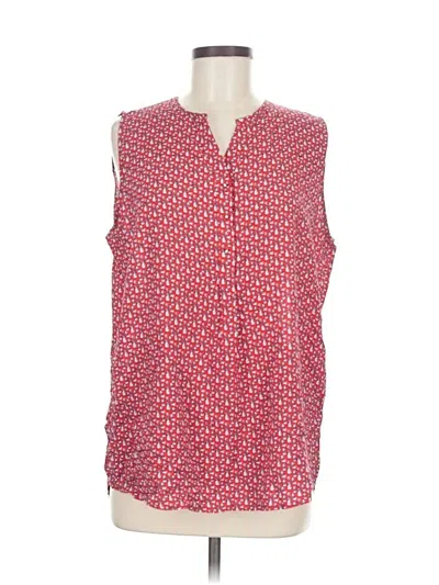 Pre-owned Grand & Greene Sleeveless Blouse In Red