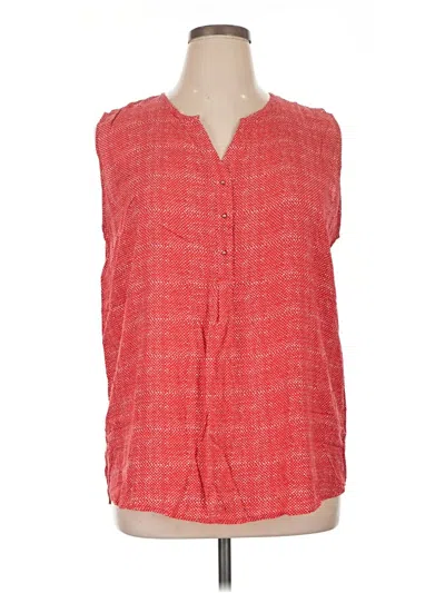 Pre-owned Grand & Greene Sleeveless Blouse In Red