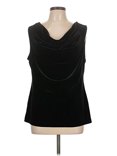 Pre-owned Grand & Greene Sleeveless Top Black Cowl Neck Tops