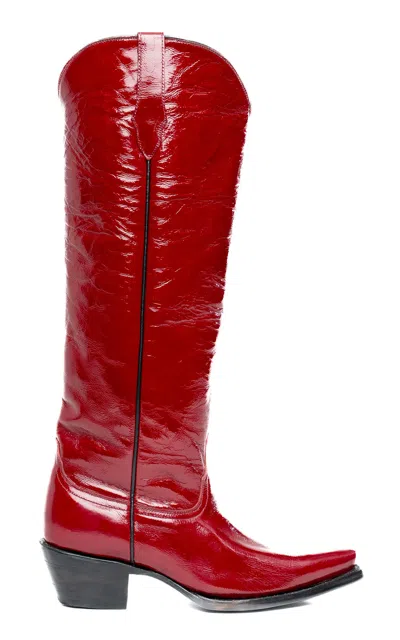 Grand Central Sky High Boot In Red