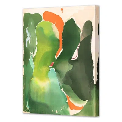 Grand Image Home A Familiar Place On Canvas By Pc Ngo Print In Green;beige;orange