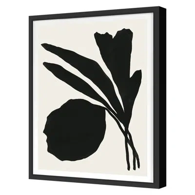 Grand Image Home Abstract Bouquet 1 By Kate Roebuck - Single Picture Frame Print On Paper In Black;white