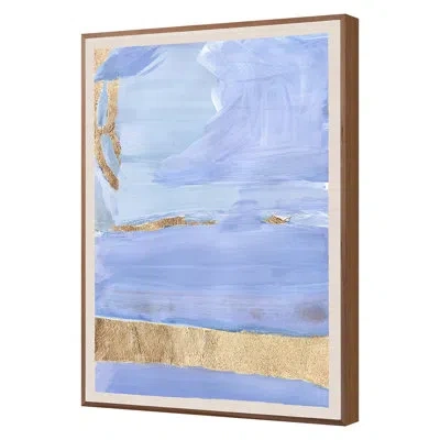 Grand Image Home Amara 1 By Zoe Bios Creative - Single Picture Frame Print On Paper In Blue;white;gold