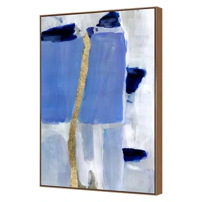 Grand Image Home Amara 4 By Zoe Bios Creative - Single Picture Frame Print On Paper In Blue;white;gold