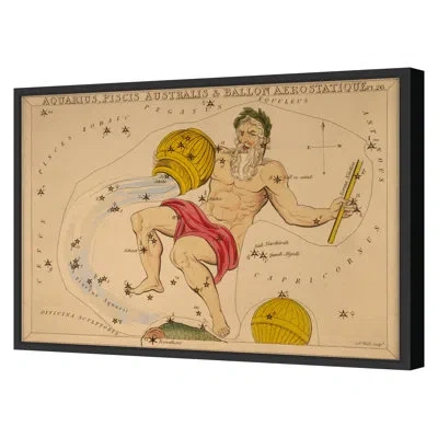 Grand Image Home Aquarius By Grand Archives - Single Picture Frame Print In Black Framed