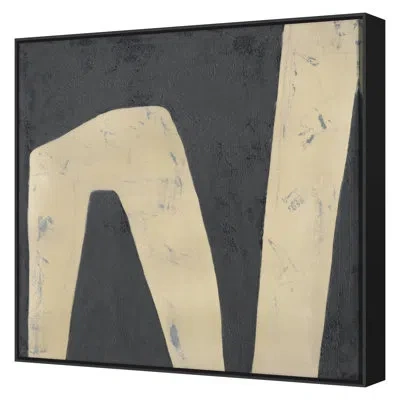 Grand Image Home Archaic 3 By Kyle Goderwis - Floater Frame Painting On Canvas In Black Framed