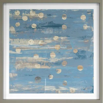 Grand Image Home Argent 3 In Blue By Maeve Harris - Picture Frame Painting In Blue;brown;beige