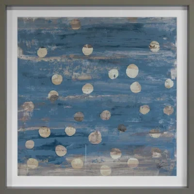 Grand Image Home Argent 4 In Blue By Maeve Harris - Picture Frame Painting In Blue;brown;beige