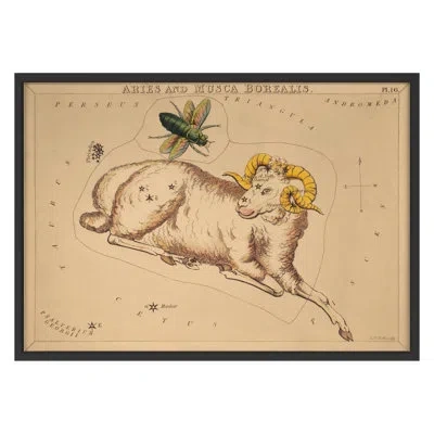 Grand Image Home Aries By Grand Archives - Single Picture Frame Print In Black Framed