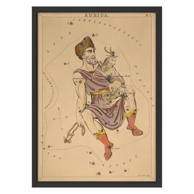 Grand Image Home Auriga By Grand Archives - Single Picture Frame Print In Black Framed