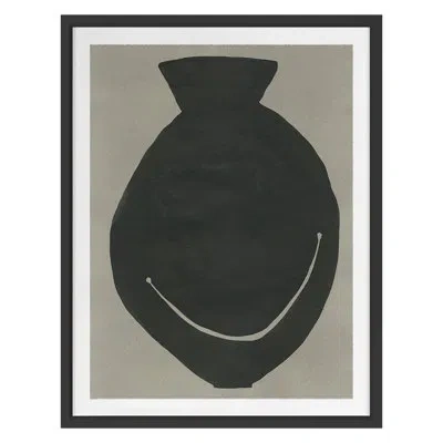 Grand Image Home Big Smile Ii By Kate Roebuck - Single Picture Frame Print On Paper In Black Framed