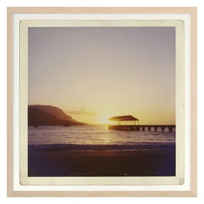 Grand Image Home Billowing Sun By Hope Bainbridge - Single Picture Frame Print On Paper In Brown;yellow;purple