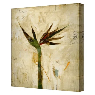 Grand Image Home Bird Of Paradise 4 By Patrick Atkinson - Wrapped Canvas Print In Beige;yellow;pink