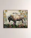 Grand Image Home Bison Painting 2 Digital Art Print On Canvas By Thicket Design
